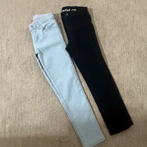 Children’s Place Girls Skinny Jeans - Black and Light Blue